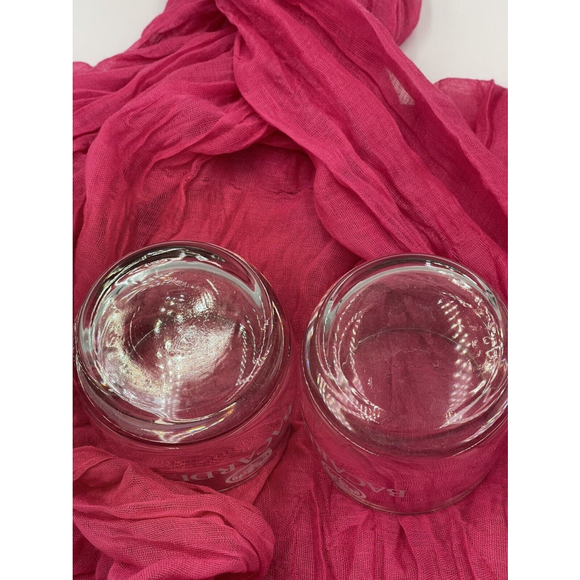 Bacardi Cocktail Rocks Lowball Glass Etched Bat Logo Design Set Of 2 EUC - Picture 3 of 6